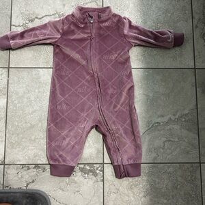 Nike Kids Mauve One Piece Footie